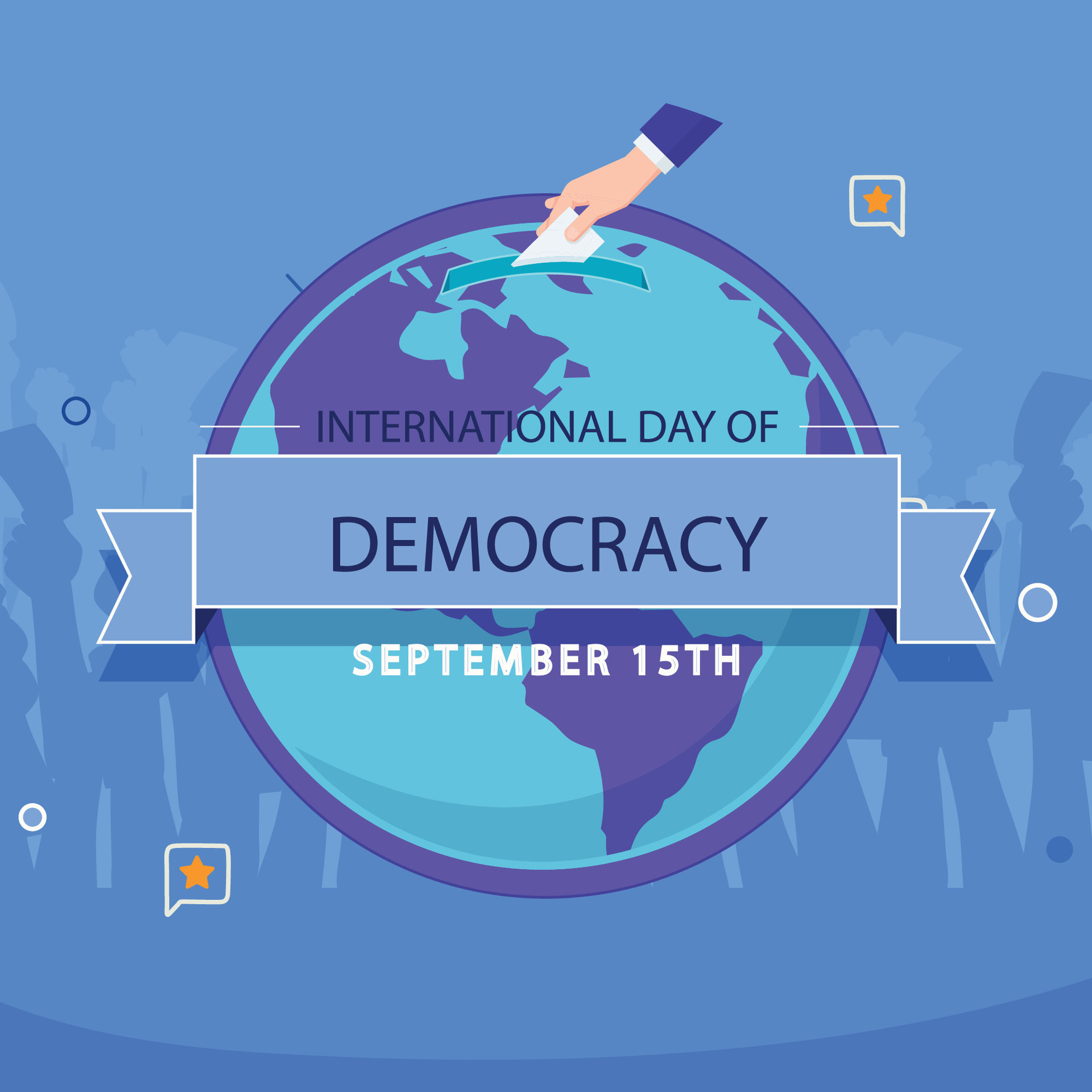 international day of democracy event 28150720 Vector Art at Vecteezy