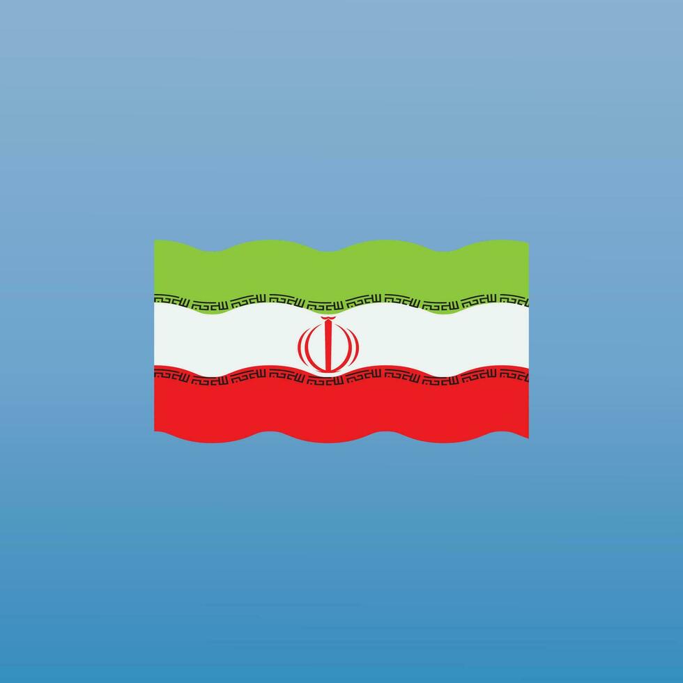 iraní bandera icono vector