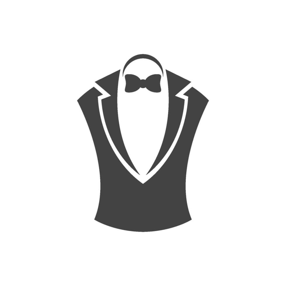 Tuxedo logo design vector