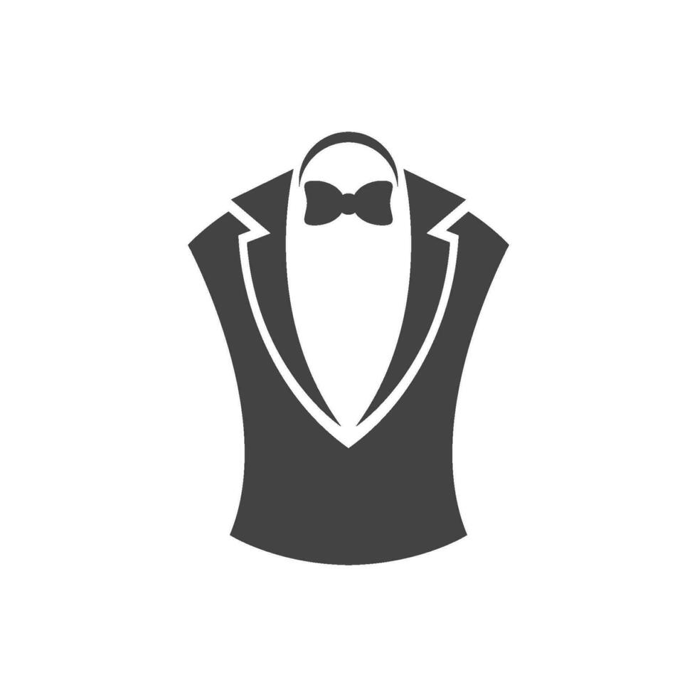 Tuxedo logo design vector