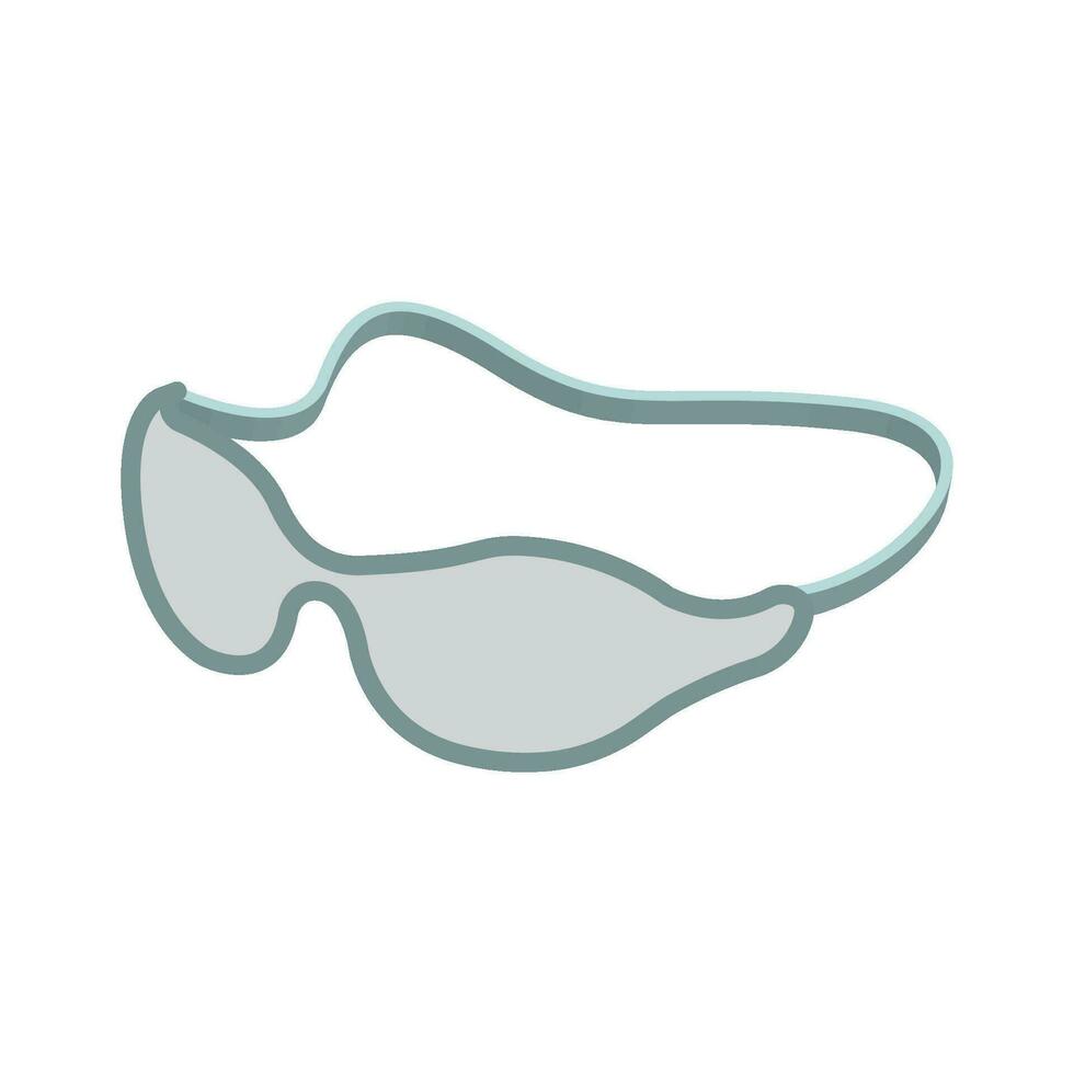 icono de gafas de natación vector