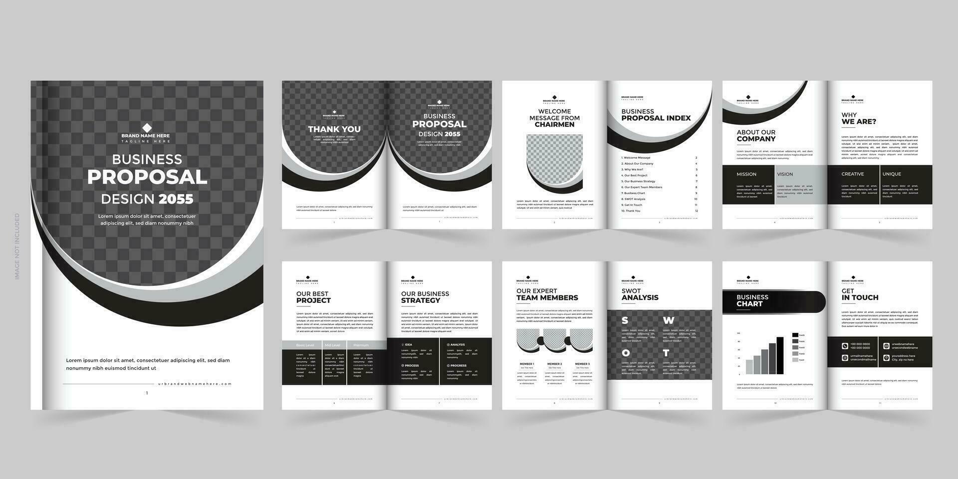 Bi-Fold Brochure Template Design For Multipurpose Use vector