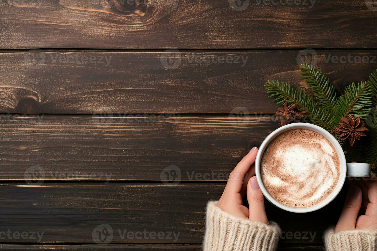 aesthetic a cup of coffee on wooden background 8140375 Stock Photo at  Vecteezy