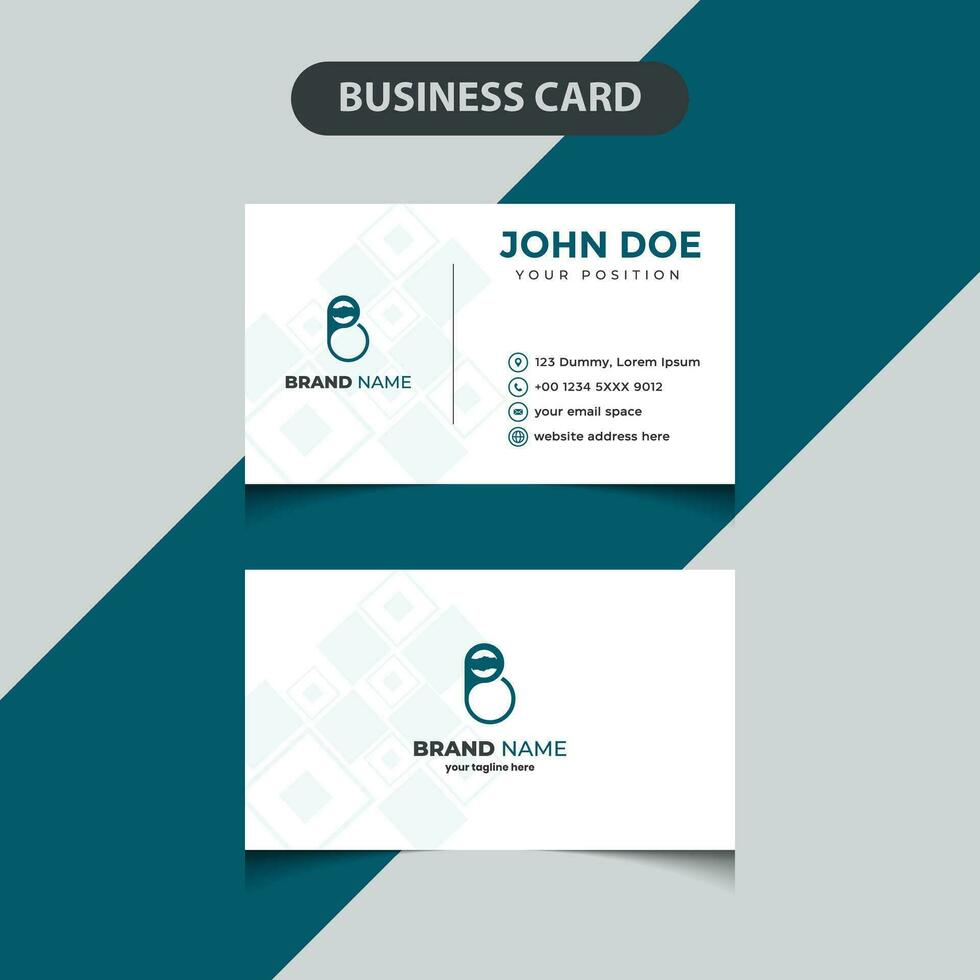 Simple corporate business card vector