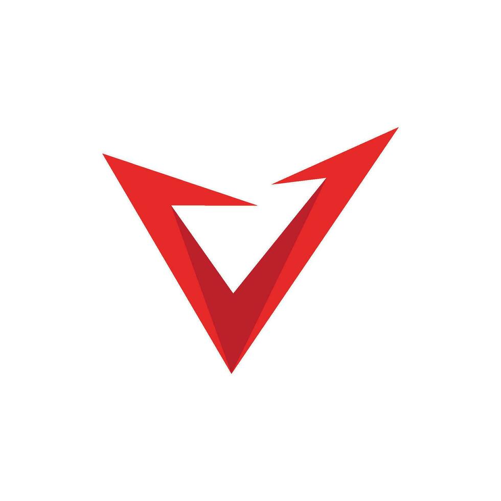 vector de plantilla de logotipo de letra v