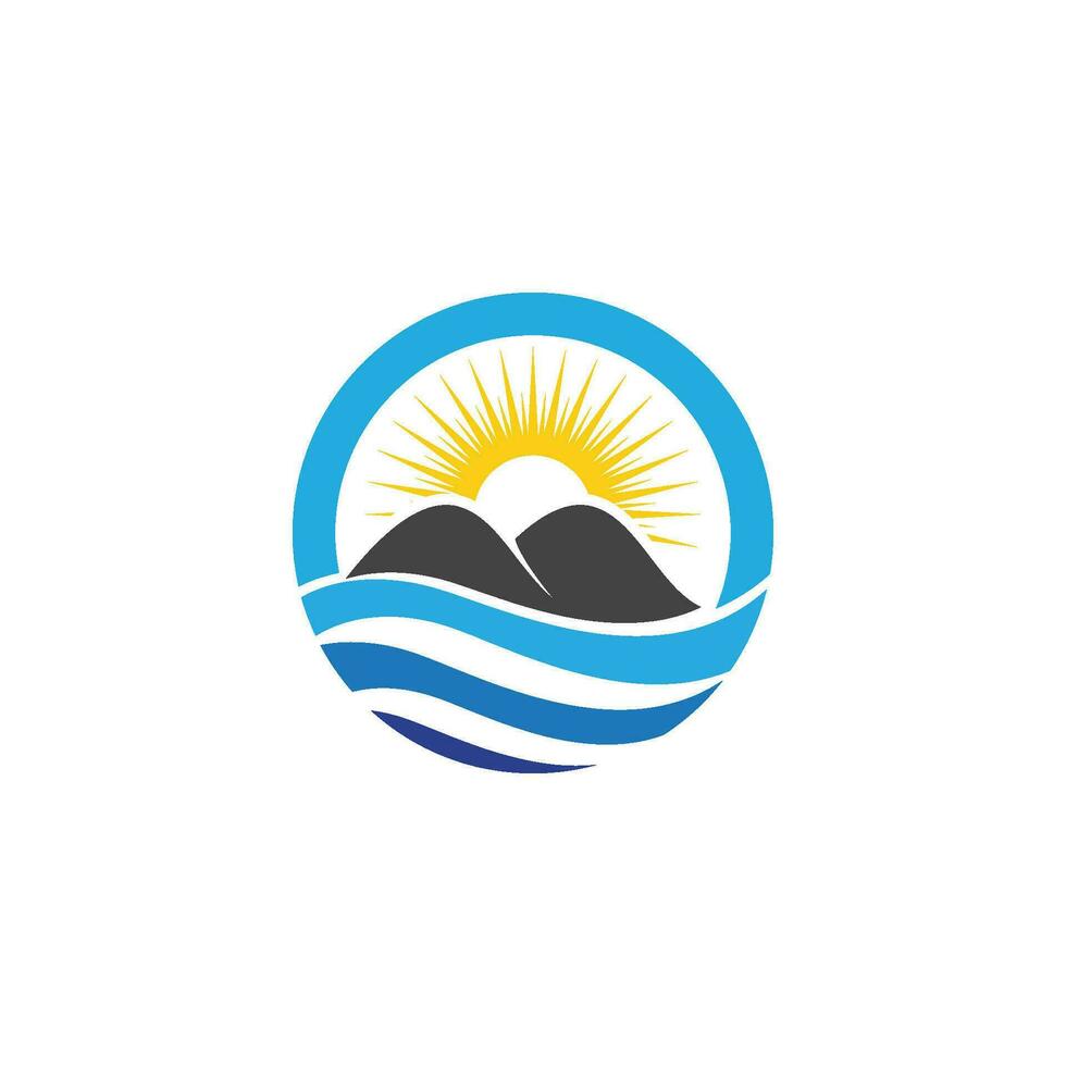 Mountain icon Logo vector