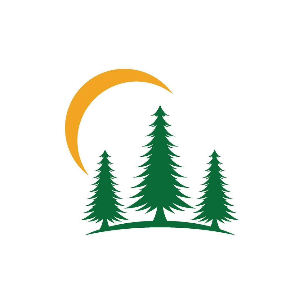 Cedar tree Logo template vector