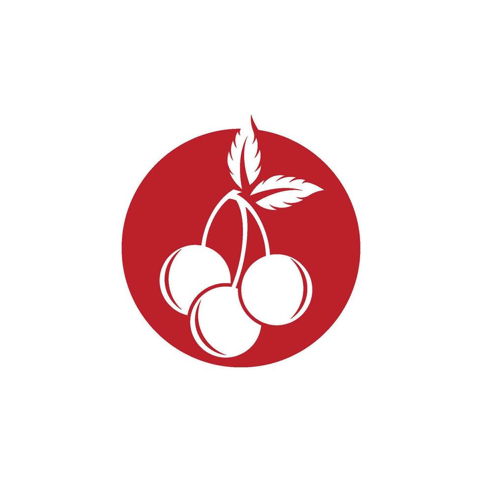 Cherry Icon vector Illustration