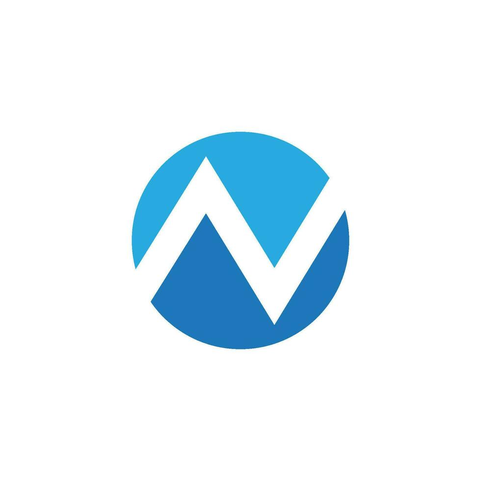 N Letter Logo Template vector