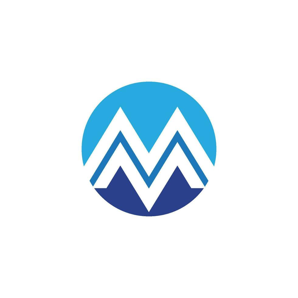 M Letter Logo Template vector