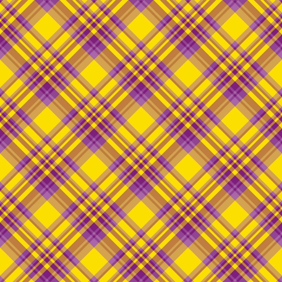 Plaid seamless pattern. Vector background of textile ornament. Flat fabric design.