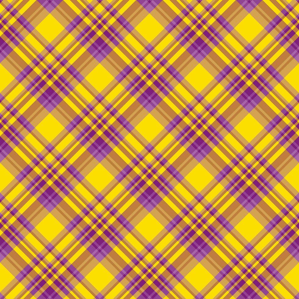 Plaid seamless pattern. Vector background of textile ornament. Flat fabric design.