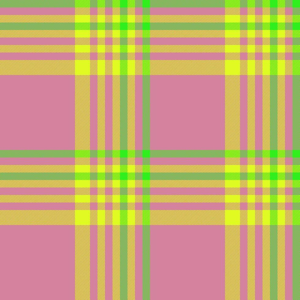 Background texture textile of vector pattern fabric with a seamless tartan plaid check.