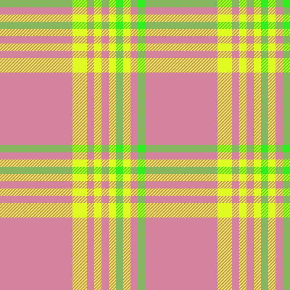 Background texture textile of vector pattern fabric with a seamless tartan plaid check.