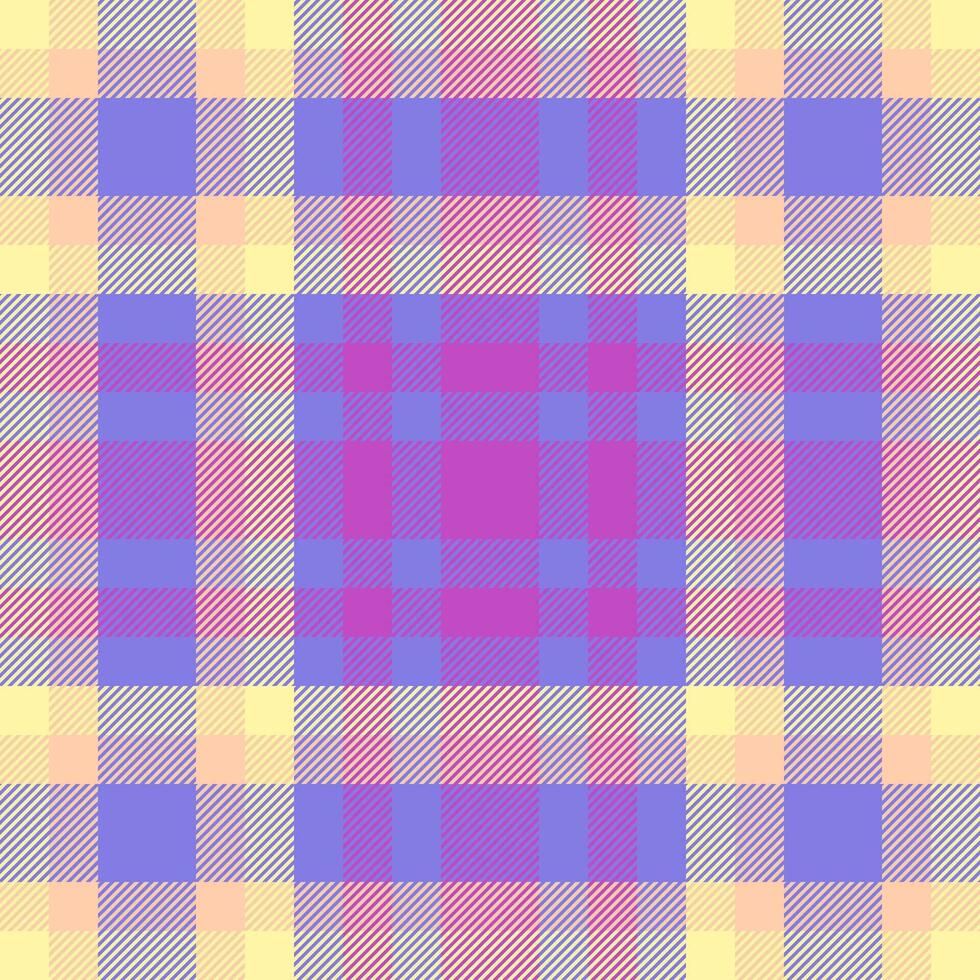 Vector check background of tartan pattern texture with a fabric textile seamless plaid.