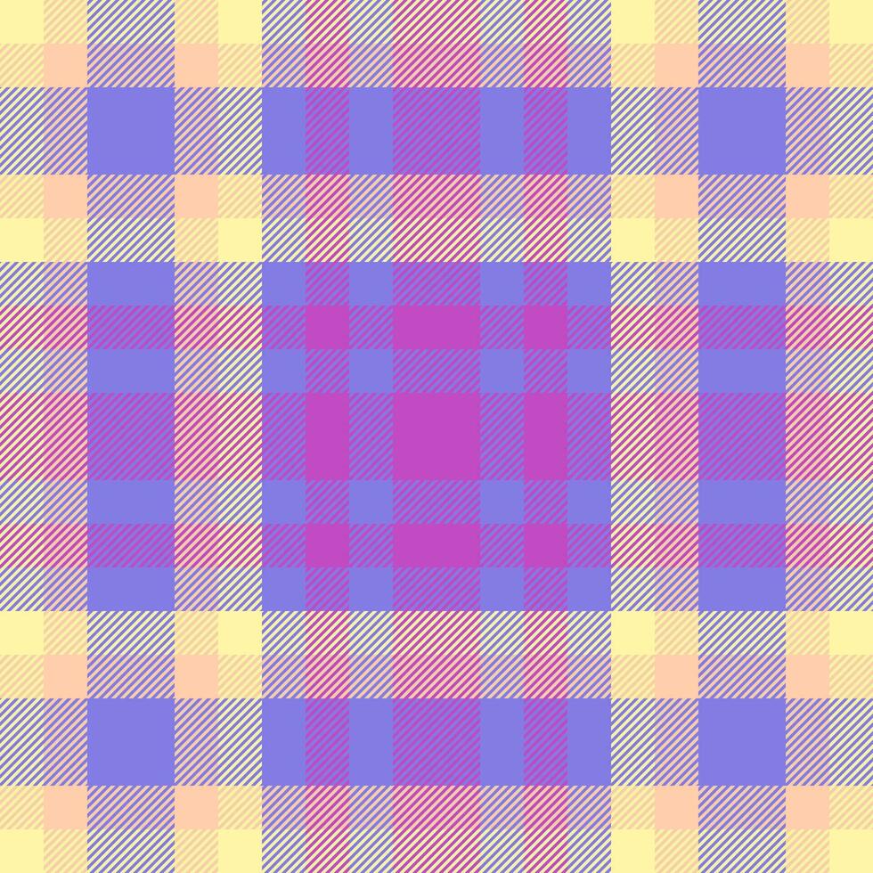 Vector check background of tartan pattern texture with a fabric textile seamless plaid.