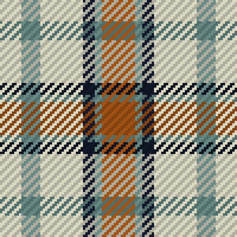 Seamless pattern of scottish tartan plaid. Repeatable background with check fabric texture. Vector backdrop striped textile print.