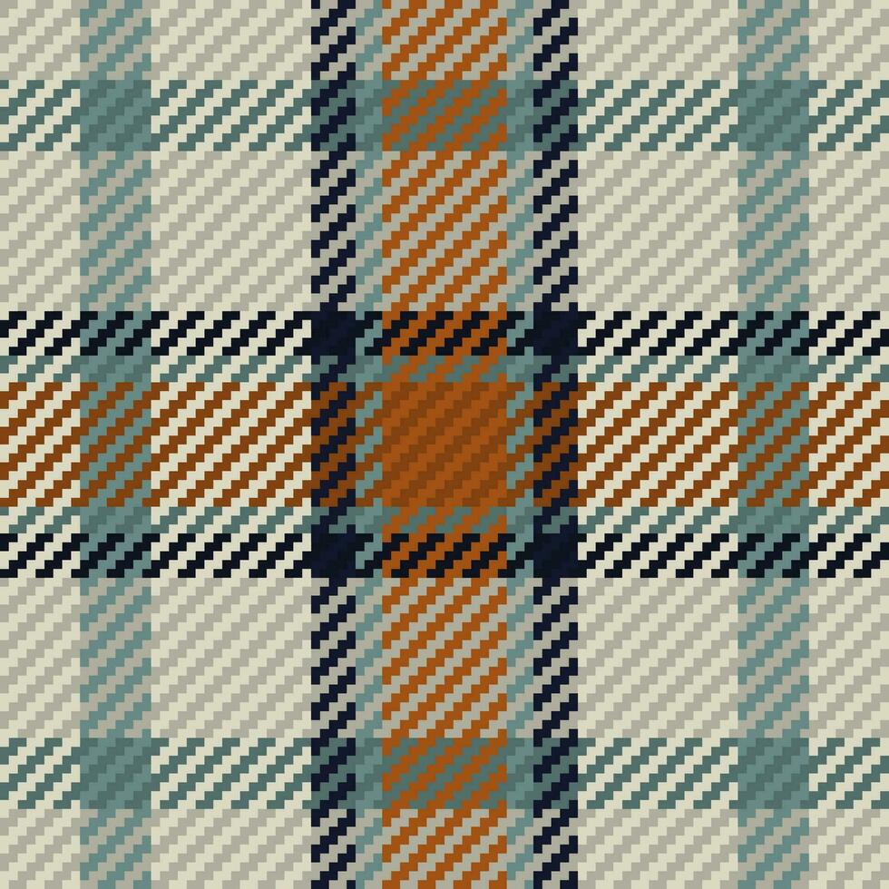 Seamless pattern of scottish tartan plaid. Repeatable background with check fabric texture. Vector backdrop striped textile print.