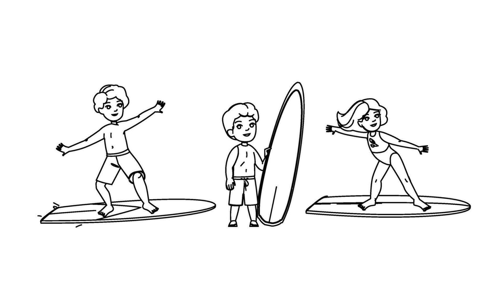 surf niño vector