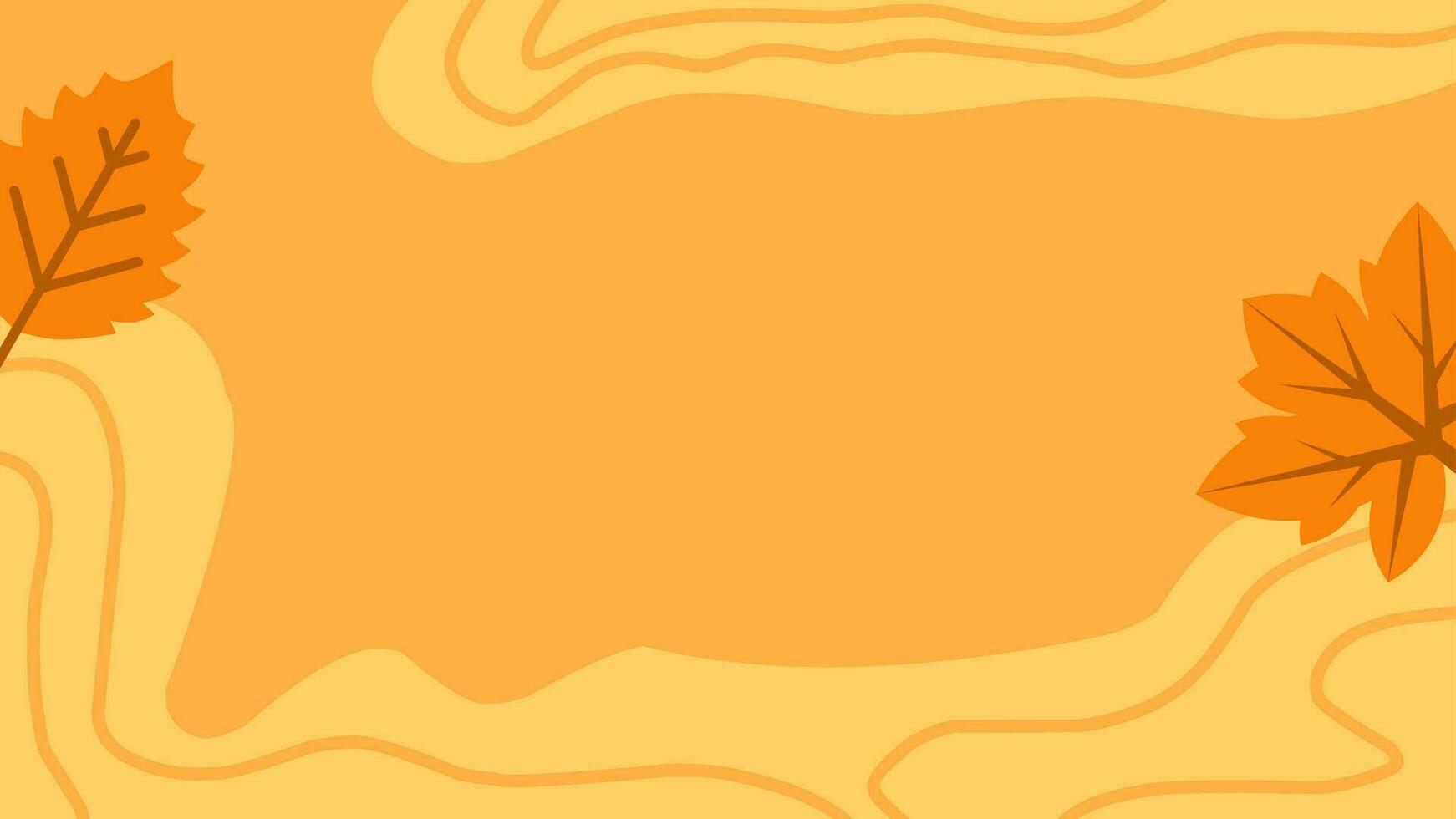 Autumn background vector illustration. Autumn leaves frame background. Fall season design for background, template, landing page or decoration. Fall season frame with maple leaf and autumnal  leaves