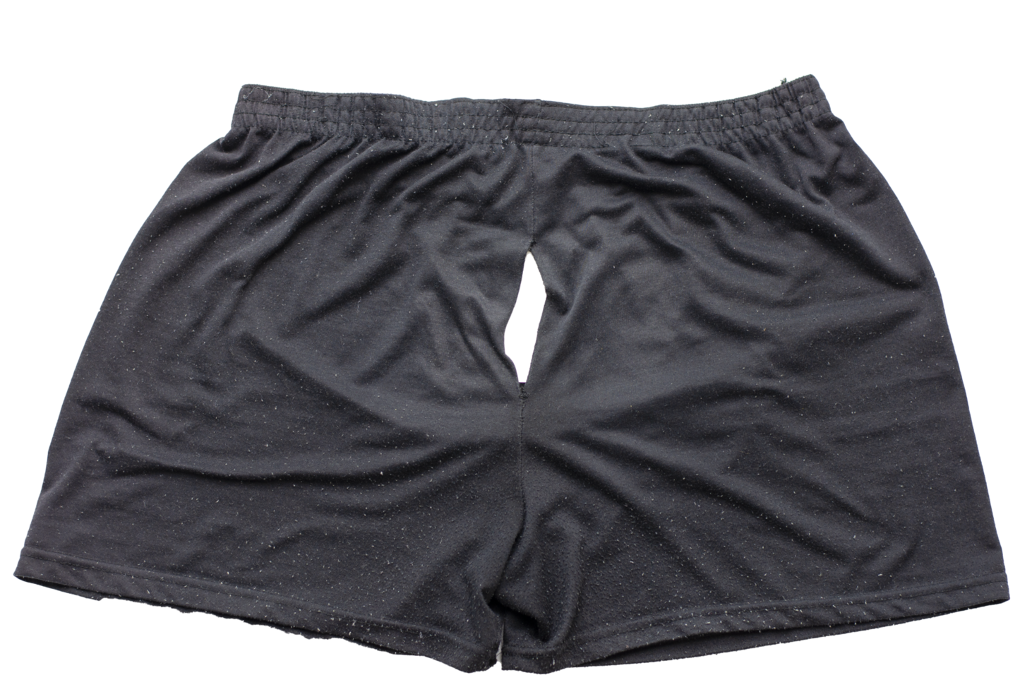 Old shorts or panties ripped are torn at the bottom. It because of long time use. on transparent background png