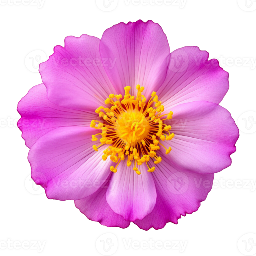 ai généré portulaca ombraticola kunth fleurs violet, rose, jaune, transparent Contexte. png