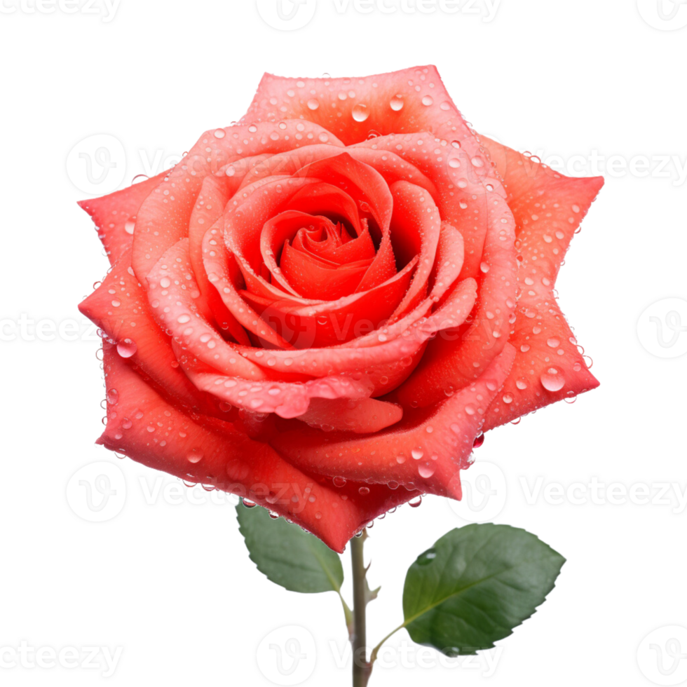 ai generiert Rose Blume Clip Kunst einstellen Rot, Gelb, Weiß Makro Schuss mit transparent Hintergrund zum Valentinstag Tag png