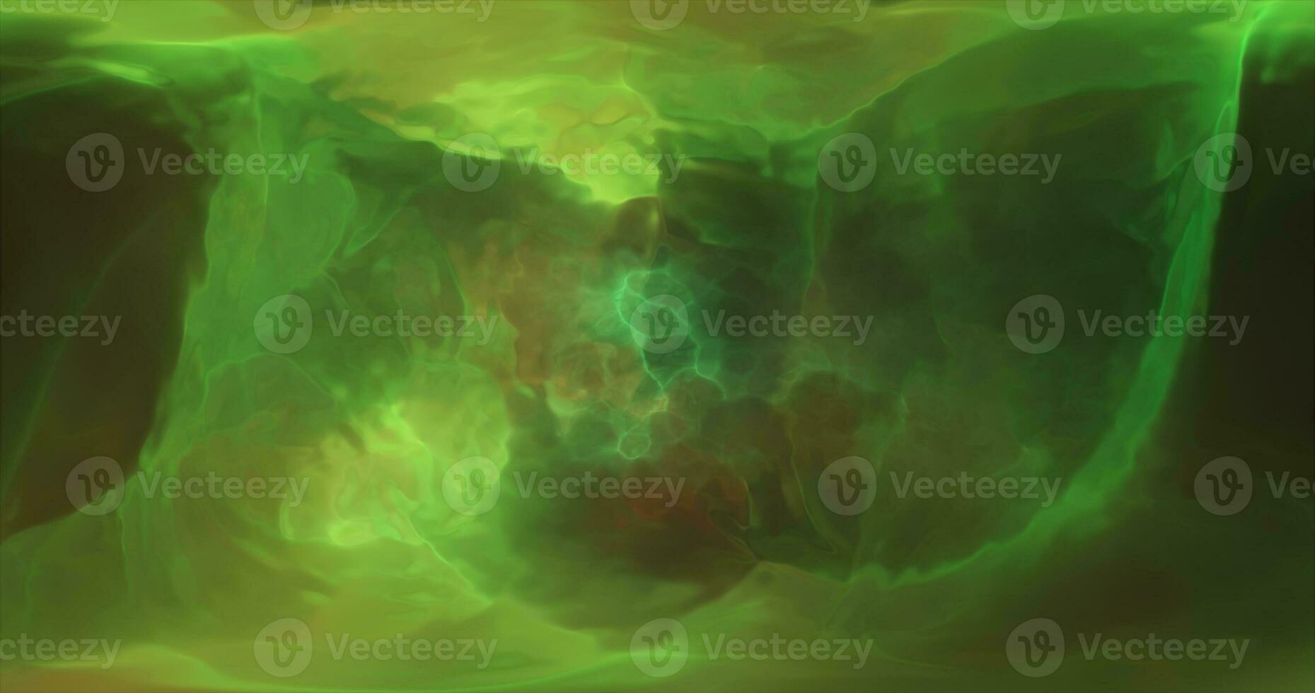 Abstract green iridescent multicolored energy magical bright glowing liquid plasma background photo
