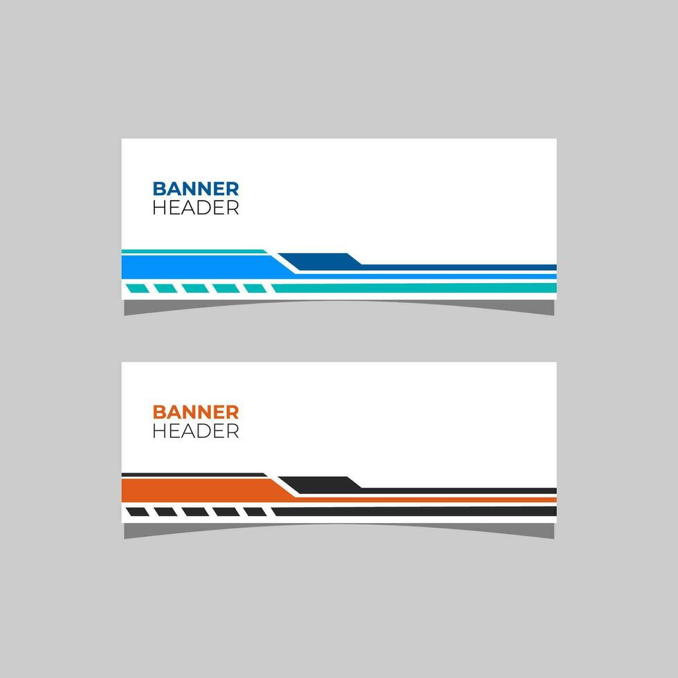 Modern header banner vector design
