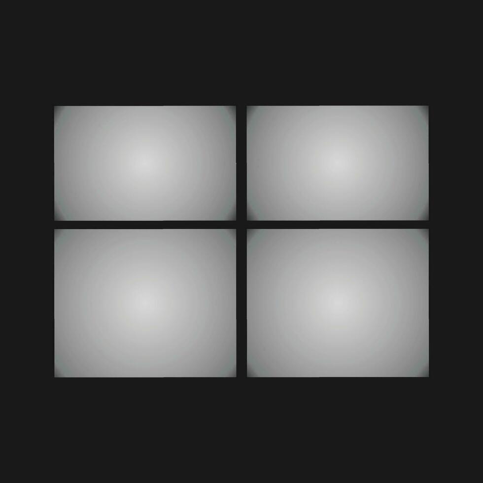 Windows Silhouette in the Dark Room vector