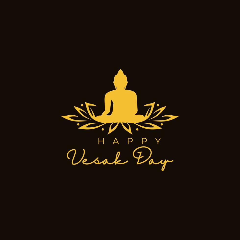 happy vesak day vector
