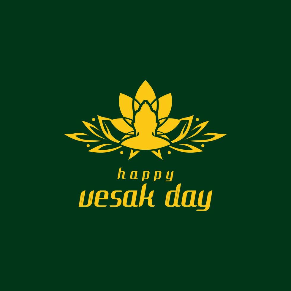 happy vesak day vector