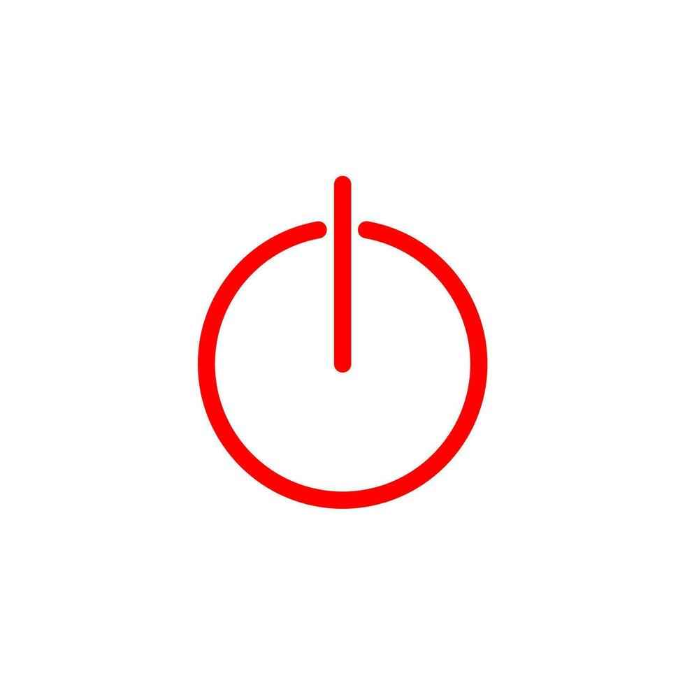 Power button vector icon