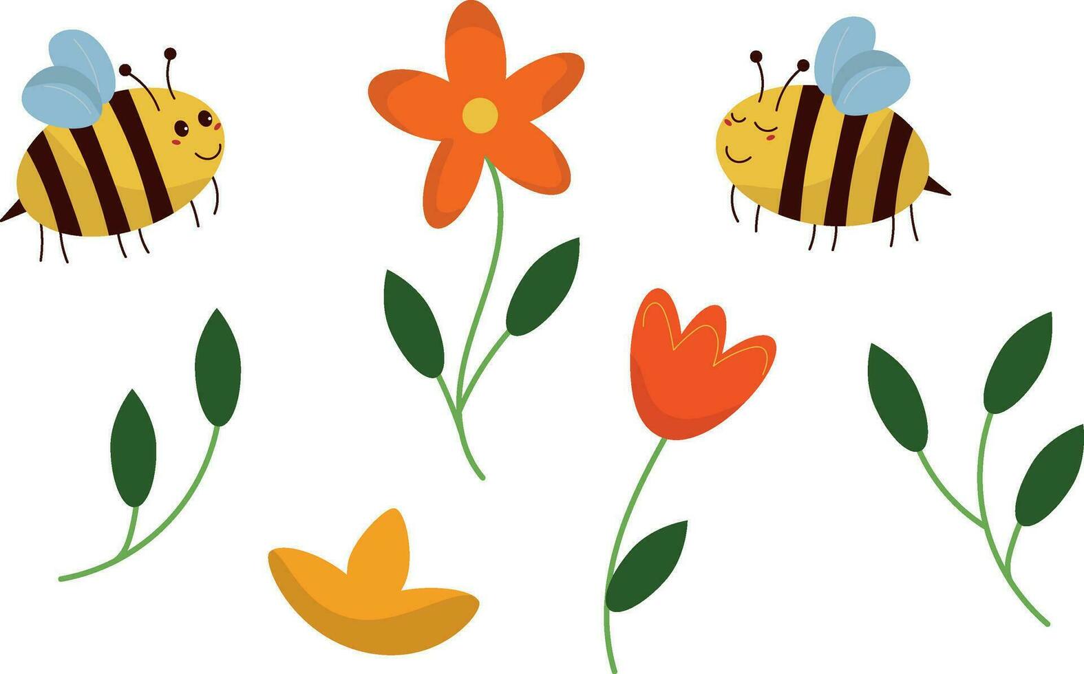 abeja clipart vector imágenes