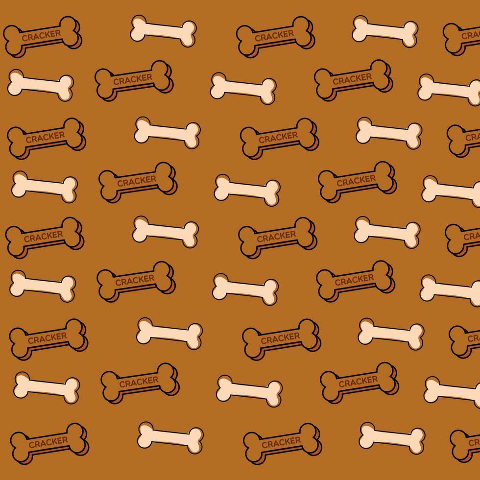 Seamless pattern background with pet object icons Vector