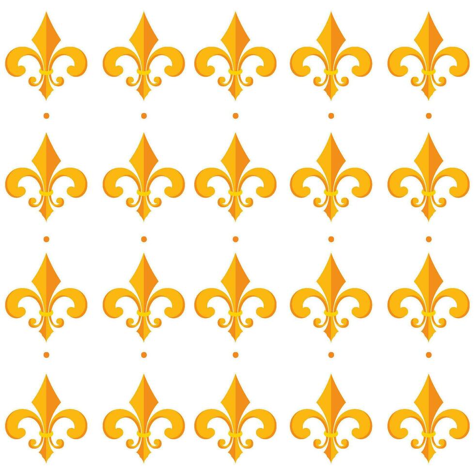 Seamless pattern background with lys flower symbols Vector