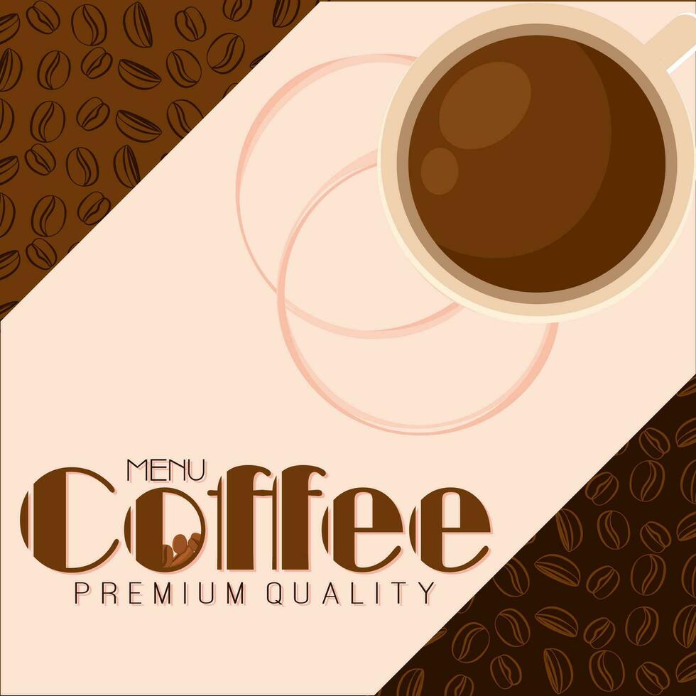 Colored Coffee premium quality poster shop Vector