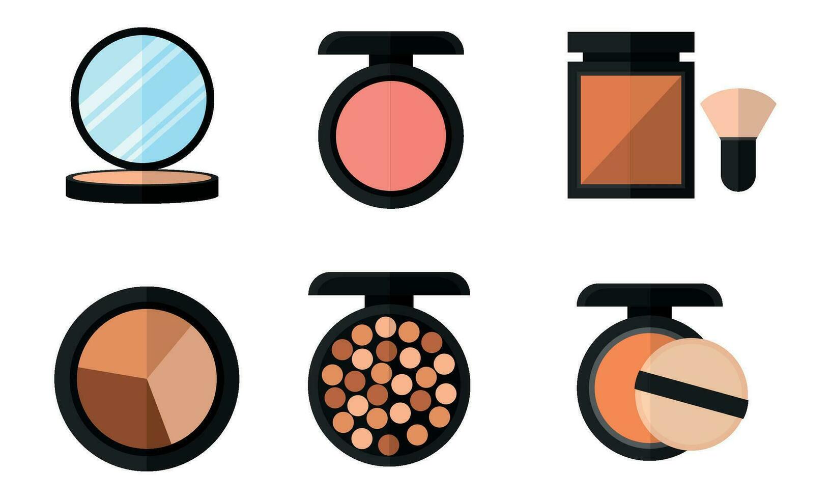 Set of make up icons Fashion icon Vector