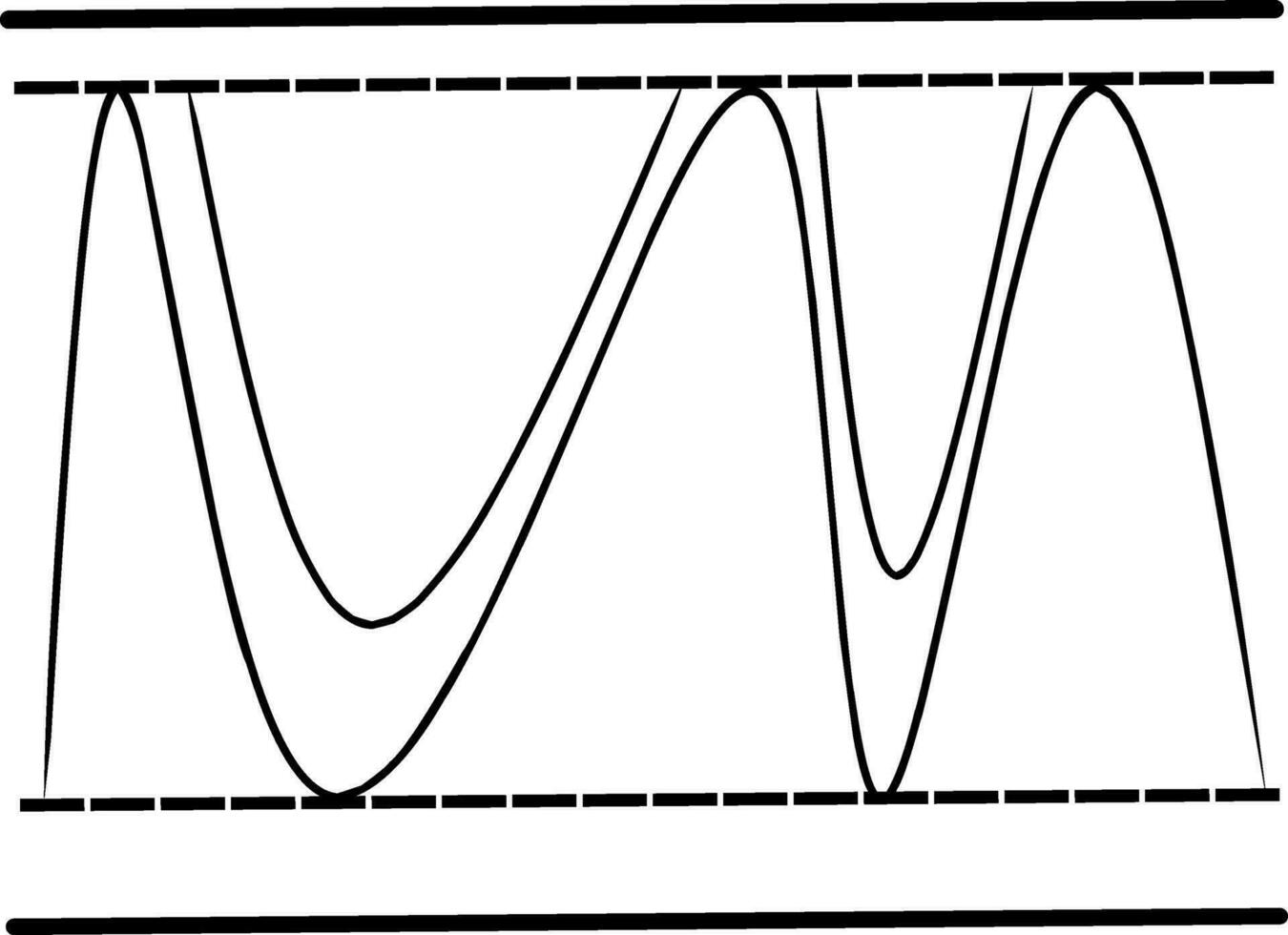 ilustración de un a rayas modelo en un blanco antecedentes vector