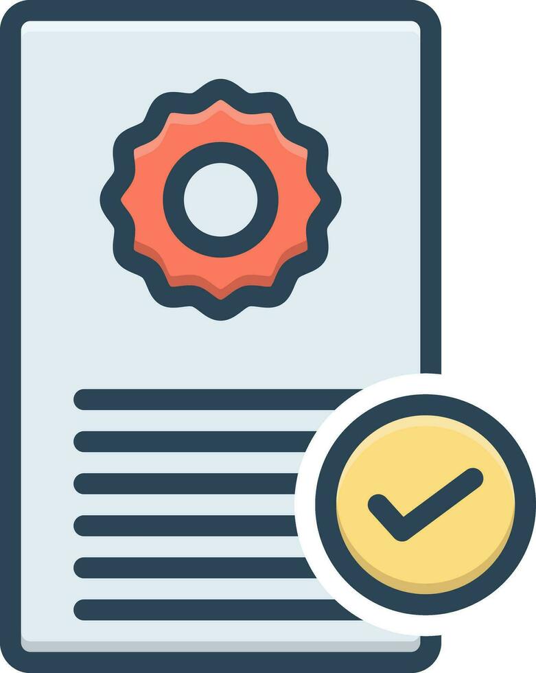color icon for possess vector
