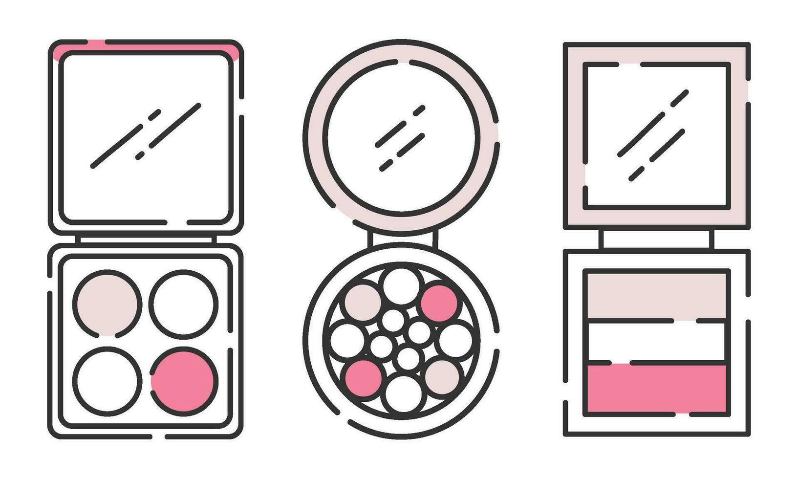 Set of make up icons Fashion icon Vector