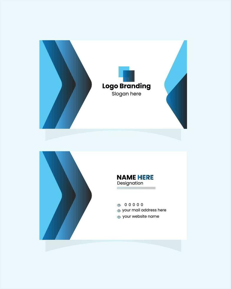 Minimal business card design vector