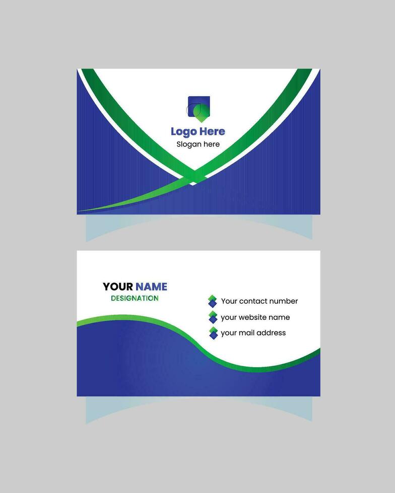 Minimal business card design vector