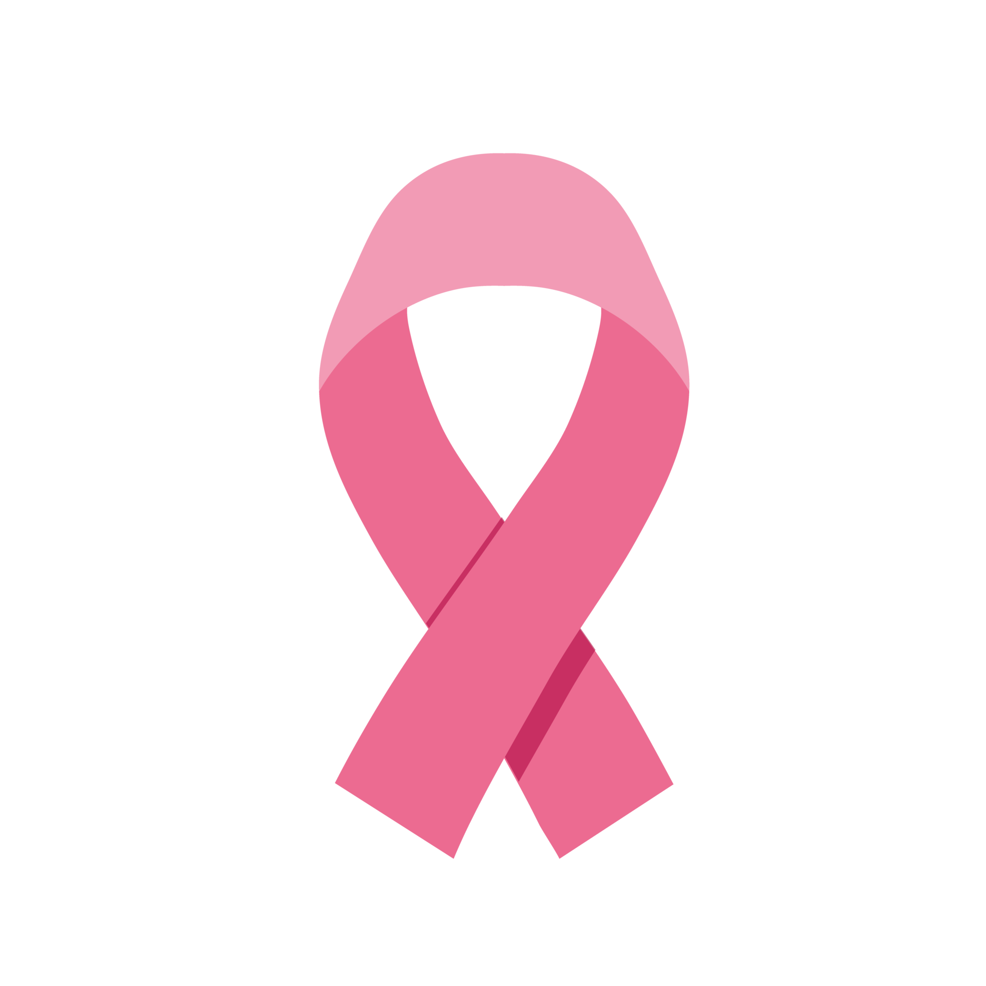 Symbol of breast cancer awareness month in october. Realistic pink