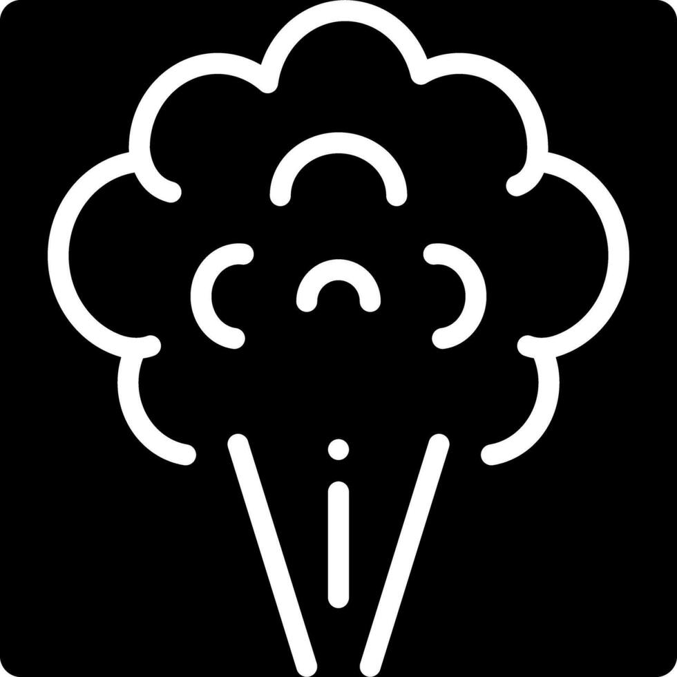 solid icon for smoke vector