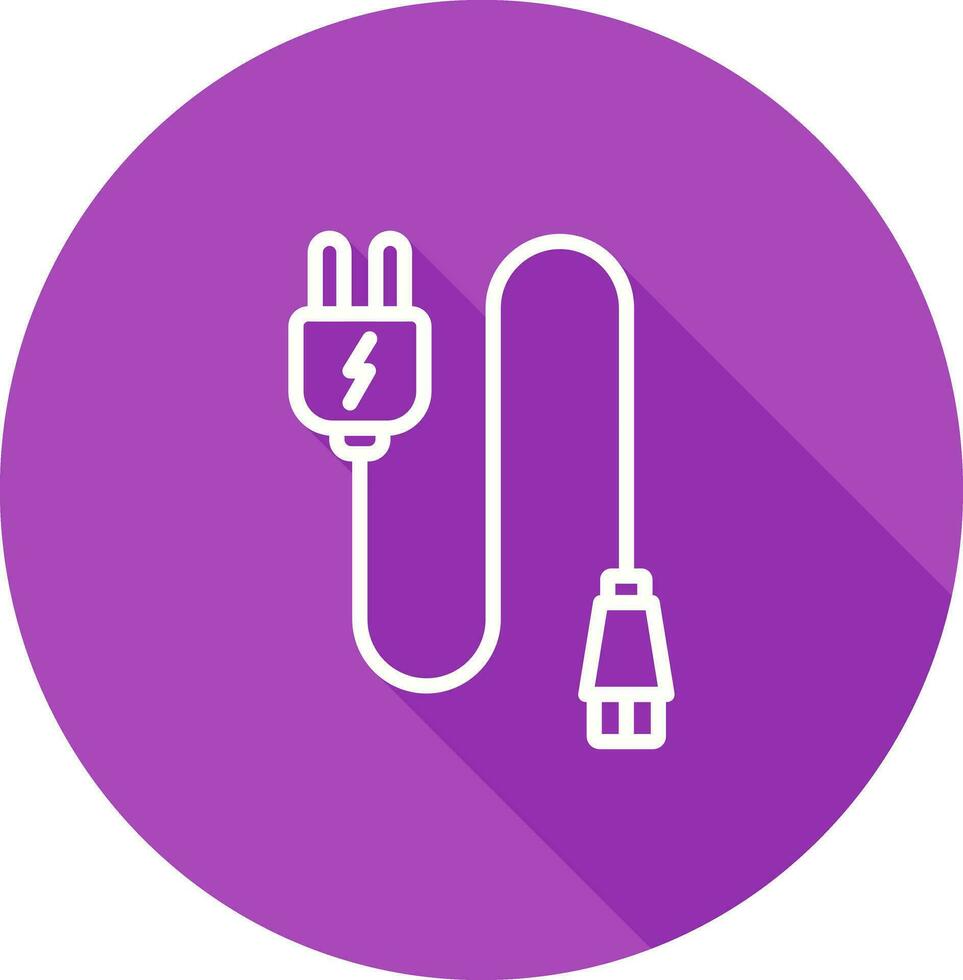 Monitor Cable Vector Icon