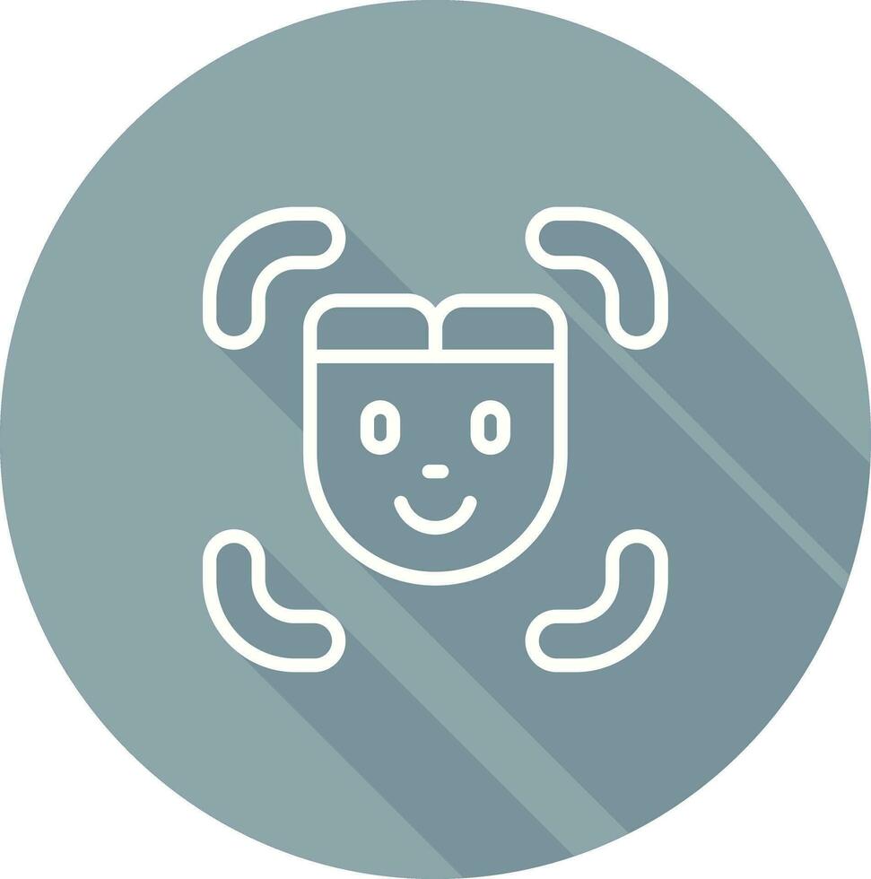 Facial Recognition Vector Icon