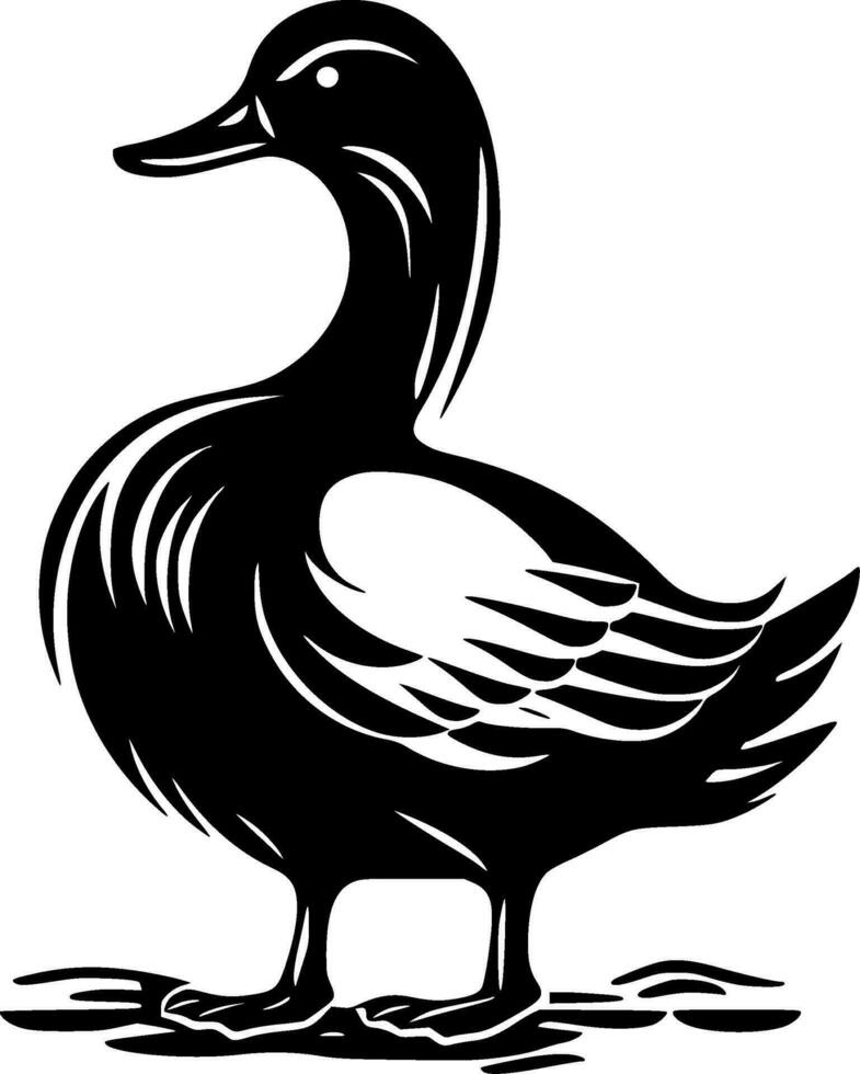 Duck - High Quality Vector Logo - Vector illustration ideal for T-shirt graphic