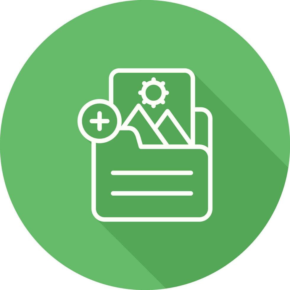Document Insert Image Vector Icon