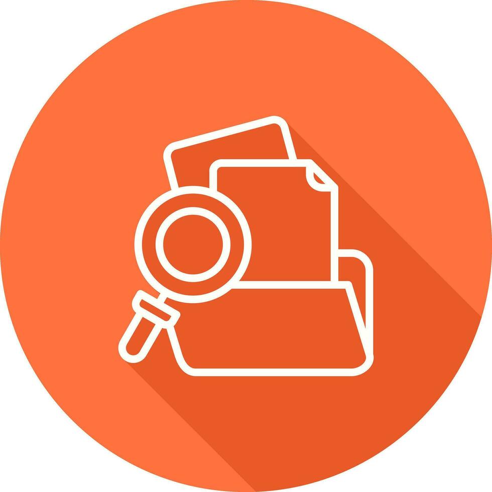 Folder with magnifying glass Vector Icon